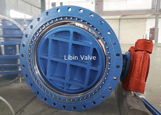 AWWA DN1000 Flanged Ball Eccentric Butterfly Valve / High Pressure Butterfly Valve Dwu-Way Zero Leakage