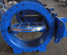 AWWA DN1000 Worm Gear Excentric Butterfly Valve / Industrial Butterfly Valve Materiał żelazowy odlewany